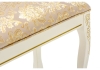 Банкетка Валентино патина золото, бежевый