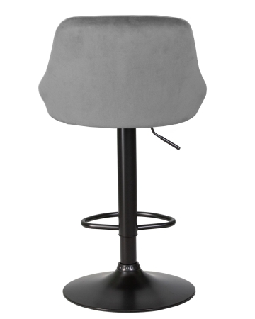 Набор 2 шт Стул барный LOGAN BLACK, серый велюр (MJ9-75)