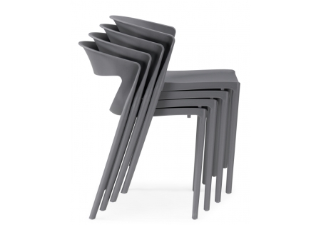 Пластиковый стул Градно серый
