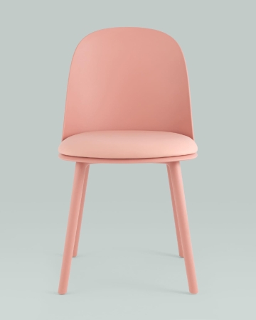 Стул Fog с подушкой пластик пыльно-розовый Стул Fog с подушкой пластик пыльно-розовый