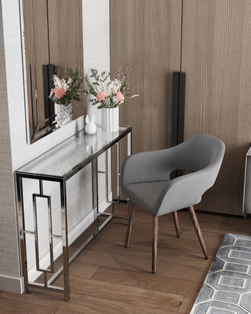 Консоль БРУКЛИН 115*30 серебро