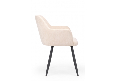 Стул на металлокаркасе Инфини латте (ocean 003),  черный