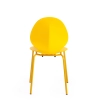 Стул EBAY желтый, металл и пластик, твердое сиденье, без подлокотников