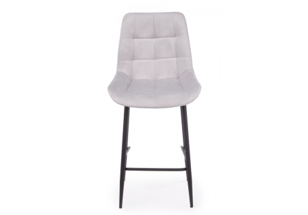 Барный стул Челси 360 светло-серый (zd 960), черный np