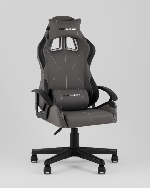 Кресло спортивное Wyvern TopChairs серо-черный