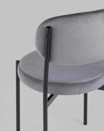 Стул Бриф NEW велюр серый 4 шт
