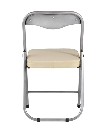 Стул складной ДЖОН металлик, кремовый