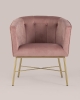 Кресло Шале велюр розовый