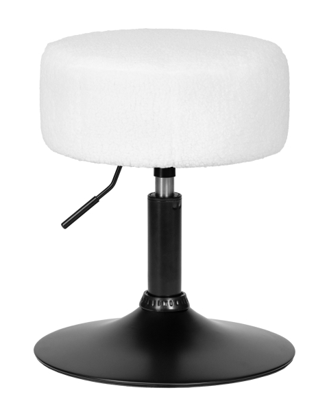 Пуф DANNY BLACK белый букле (13)