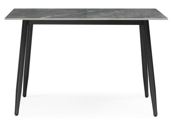 Керамический стол Rion 120 серый мрамор, черный Керамический стол Rion 120 серый мрамор, черный
