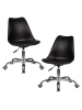 Набор 2 шт Офисное кресло для персонала MICKEY, черный