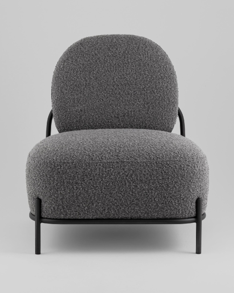 Кресло Стоун new ткань букле темно-серый