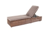 Шезлонг "Рим" с подушкой, цвет коричневый