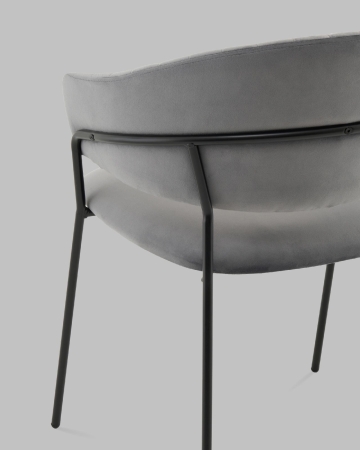 Стул Бруно NEW велюр серый