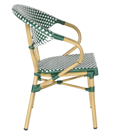 "Грас" плетеный стул из искусственного ротанга, зеленый
