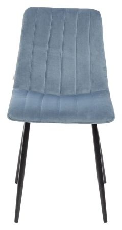 Стул DUBLIN G108-56 пудровый синий велюр, черный каркас