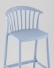 Стул полубарный Campo пластик голубой