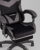 Кресло спортивное TopChairs MG-7019 велюр черно-серый фото в интернет-магазине Stoolmarket