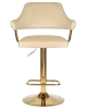 Набор 2 шт Стул барный CHARLY GOLD, бежевый велюр (MJ9-10)