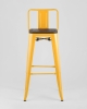 Стул барный TOLIX WOOD со спинкой желтый Стул барный TOLIX WOOD со спинкой желтый