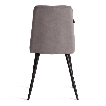 Стул обеденный Asti серый, ткань и металл, мягкое сиденье, без подлокотников Стул обеденный Asti серый, ткань и металл, мягкое сиденье, без подлокотников