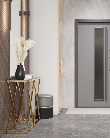 Консоль ИНСИГНИЯ 115*30 золото стекло дым