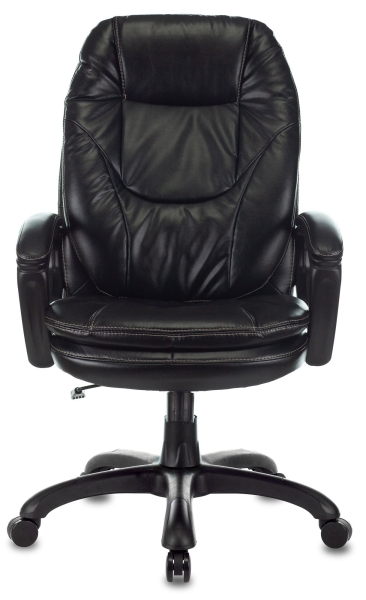 Кресло руководителя Бюрократ CH-868N черный Leather Venge Black эко.кожа крестовина пластик