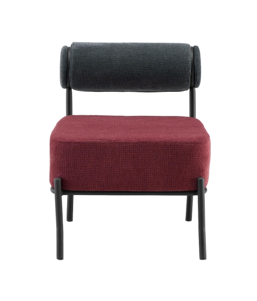 Кресло Ponpoun темно-серый бордо