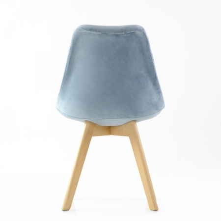 Стул Sephi серо-голубой велюр