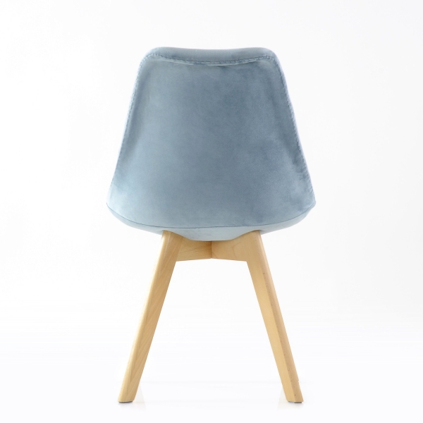 Стул Sephi серо-голубой велюр Стул Sephi серо-голубой велюр