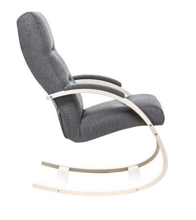 Кресло-качалка Милано слоновая кость и ткань мальмо 95