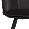 Стул обеденный Asti черный, экокожа и металл, мягкое сиденье, без подлокотников Стул обеденный Asti черный, экокожа и металл, мягкое сиденье, без подлокотников