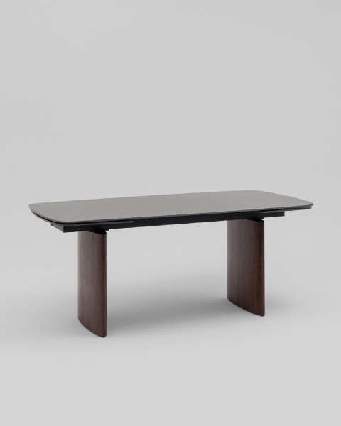 Стол обеденный Астарта раскладной 180-260х90 см керамика темная