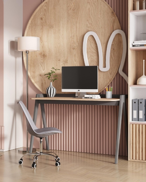 Стул офисный BLOK NEW пластиковый серый