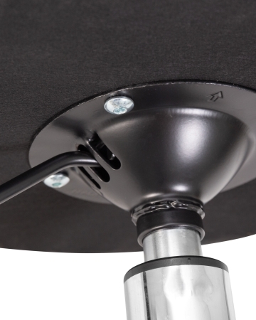 Табурет мастера BILLY черный, хромированный