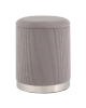 Пуф Эмили с ящиком серебро вельвет серый