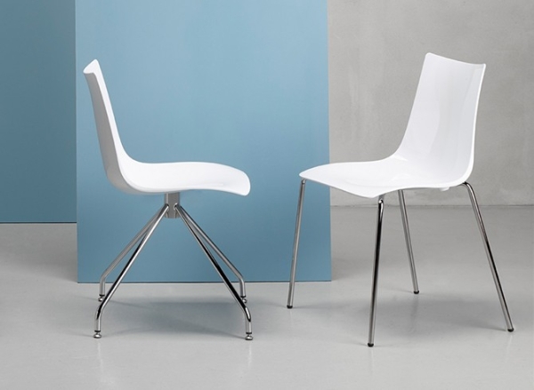 Стул пластиковый Scab Design Zebra Antishock белый