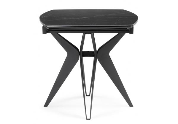 Керамический стол Риполь 160(205)х89 черный мрамор shakespeare black, черный