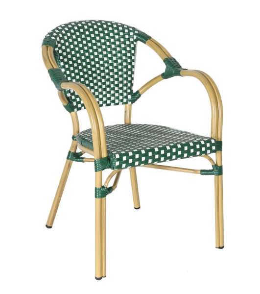 "Кабри" плетеный стул из искусственного ротанга, зеленый