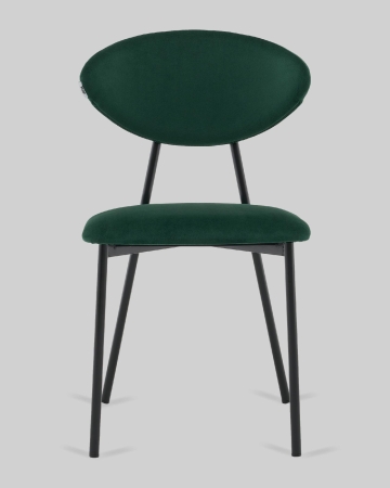 Стул обеденный Квинси велюр зеленый
