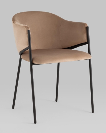 Стул Brace велюр капучино