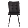 Стул обеденный Bari черный, экокожа и металл, мягкое сиденье, без подлокотников Стул обеденный Bari черный, экокожа и металл, мягкое сиденье, без подлокотников