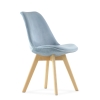Стул Sephi серо-голубой велюр