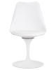 Стул обеденный TULIP белое основание, белый W-02