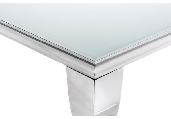 Стеклянный стол Sondal 160 белый