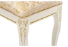 Банкетка Валентино патина золото, бежевый