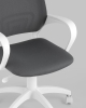 Кресло офисное ST-BASIC-W TopChairs серая ткань крестовина белый пластик фото в интернет-магазине Stoolmarket
