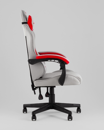 Кресло спортивное Phantom TopChairs ткань серо-красный