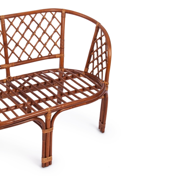 Комплект для отдыха "BAHAMA" (диван + 2 кресла + стол со стеклом ) /с подушками/coco brown (коричневый кокос)