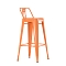 Барный стул Tolix style оранжевый